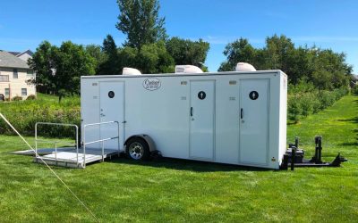 Host in style with luxury restroom trailers in St. Cloud, MN